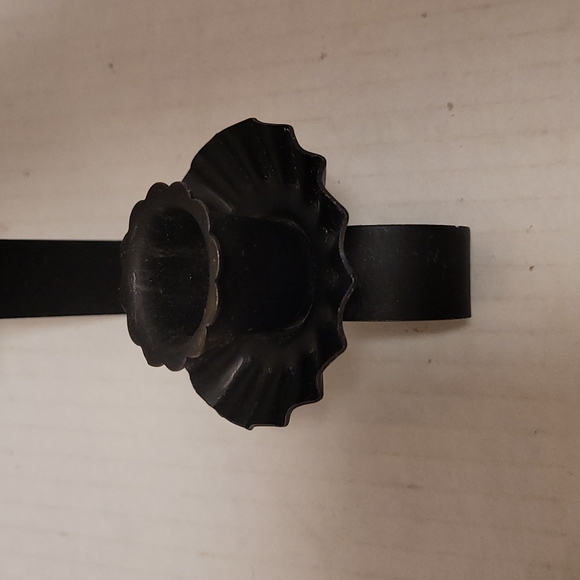 Pair of Iron Candle Wall Sconces with Gold Reflector - Picture 13 of 16